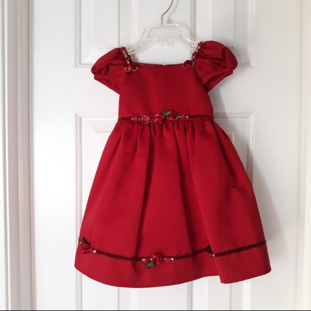 Vintage Biscotti Infant Holiday Dress